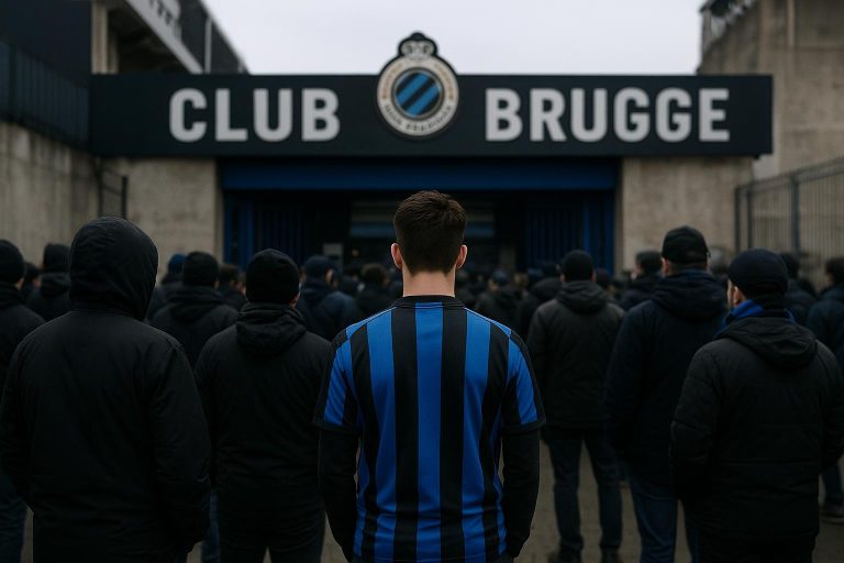 Sfeerbeeld rond het Jan Breydelstadion bij Club Brugge tijdens de wintermercato