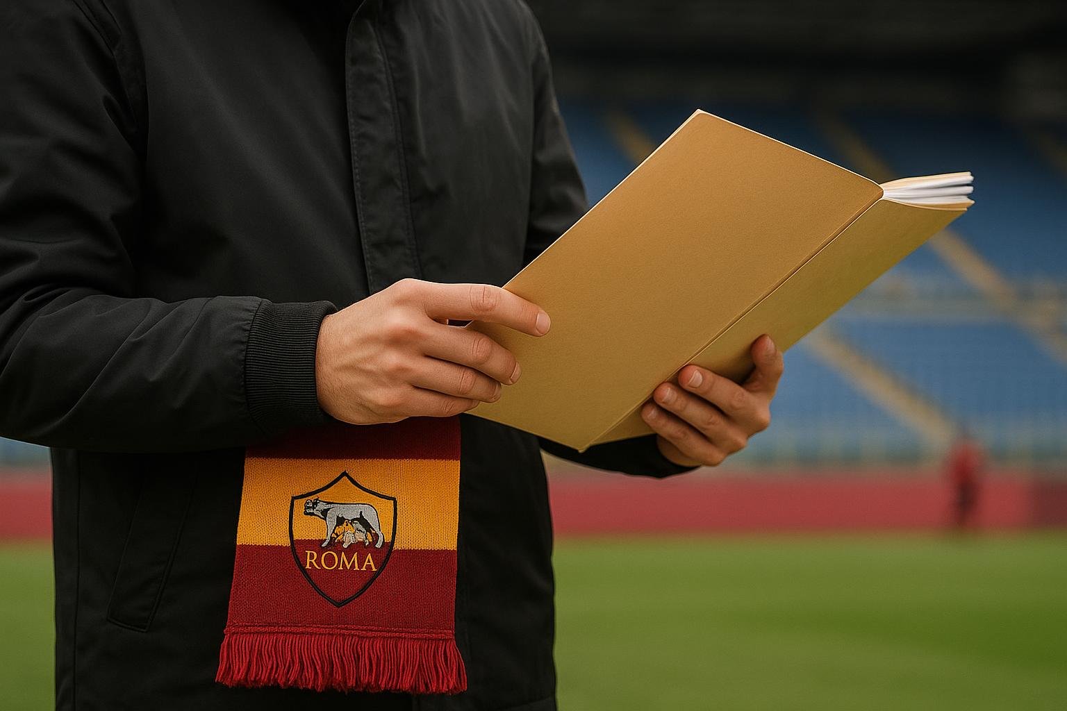 Sfeerbeeld van transfercontext rond AS Roma zonder herkenbare gezichten