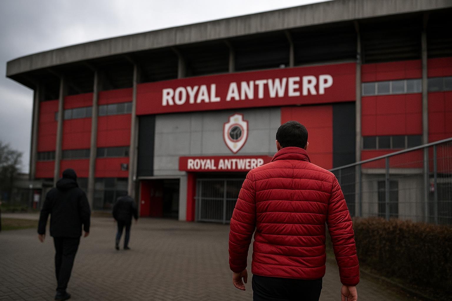 Marc Overmars van Royal Antwerp FC tijdens een moment rond de wintermercato