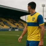Tuur Rommens in actie voor Westerlo tijdens een wedstrijd