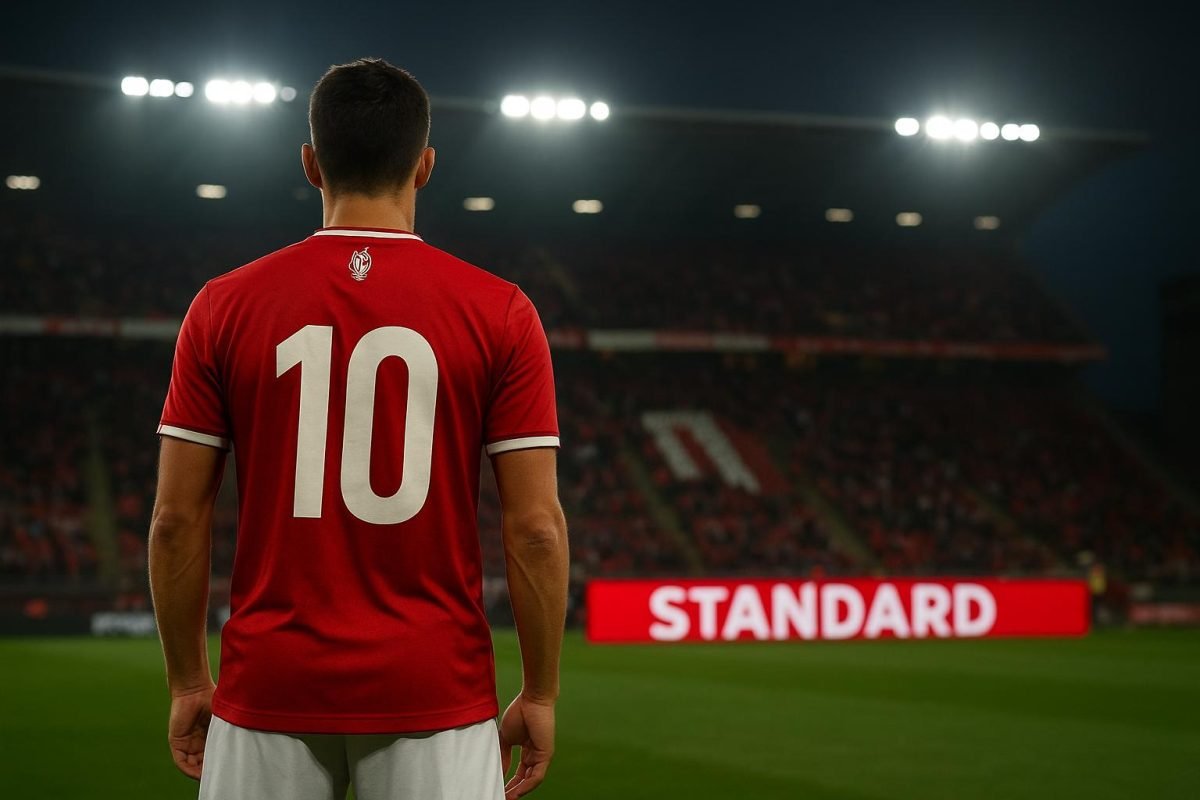 Sfeerbeeld rond het stadion van Standard Luik tijdens de transferperiode