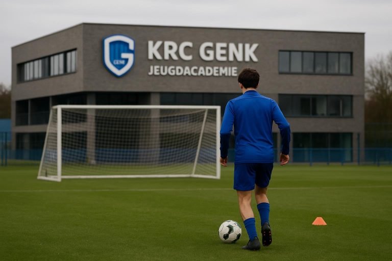 Roland Breugelmans in de omgeving van de jeugdopleiding van KRC Genk