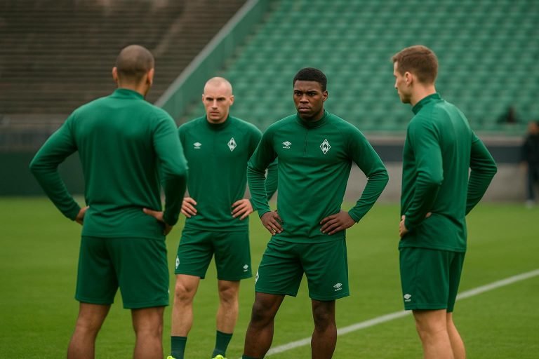 Samuel Mbangula in de context van Werder Bremen, met focus op zijn situatie als invaller na de duidelijke boodschap van coach Horst Steffen.