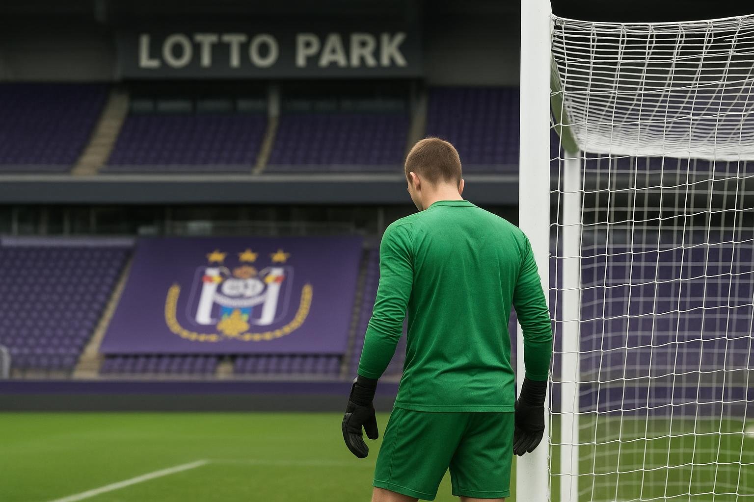 Olivier Renard van RSC Anderlecht in het Lotto Park tijdens de winterse transferperiode