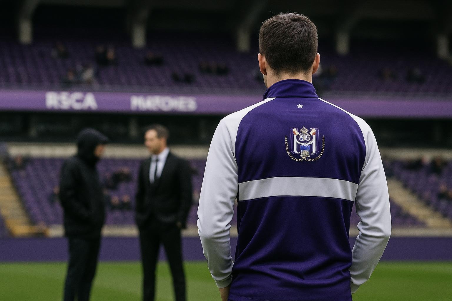 Majeed Ashimeru in trainingscontext bij RSC Anderlecht