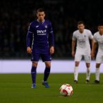 Sfeerbeeld uit het Lotto Park tijdens Anderlecht-KAA Gent in de Croky Cup