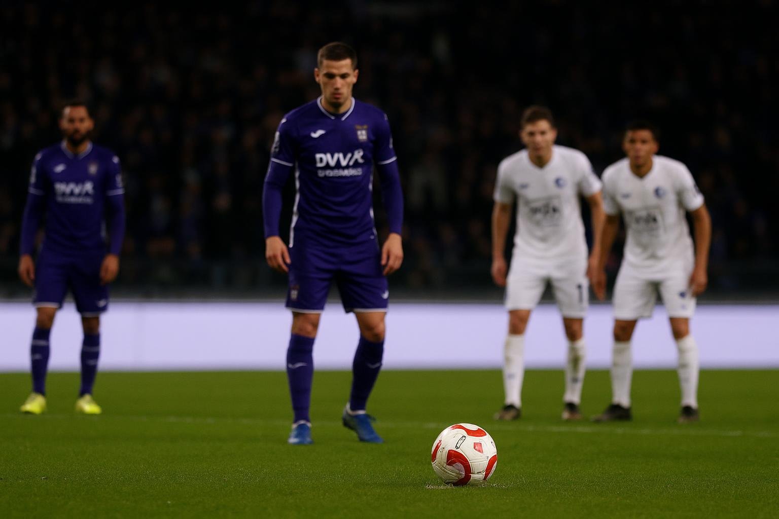 Sfeerbeeld uit het Lotto Park tijdens Anderlecht-KAA Gent in de Croky Cup