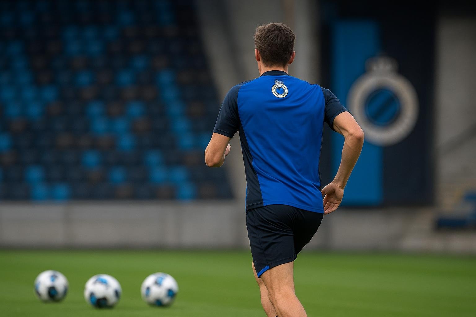 Sfeershot rond Club Brugge in transfercontext, met focus op trainingsomgeving