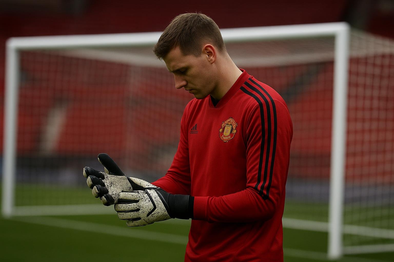 Senne Lammens in Manchester United-context tijdens een keepersmoment