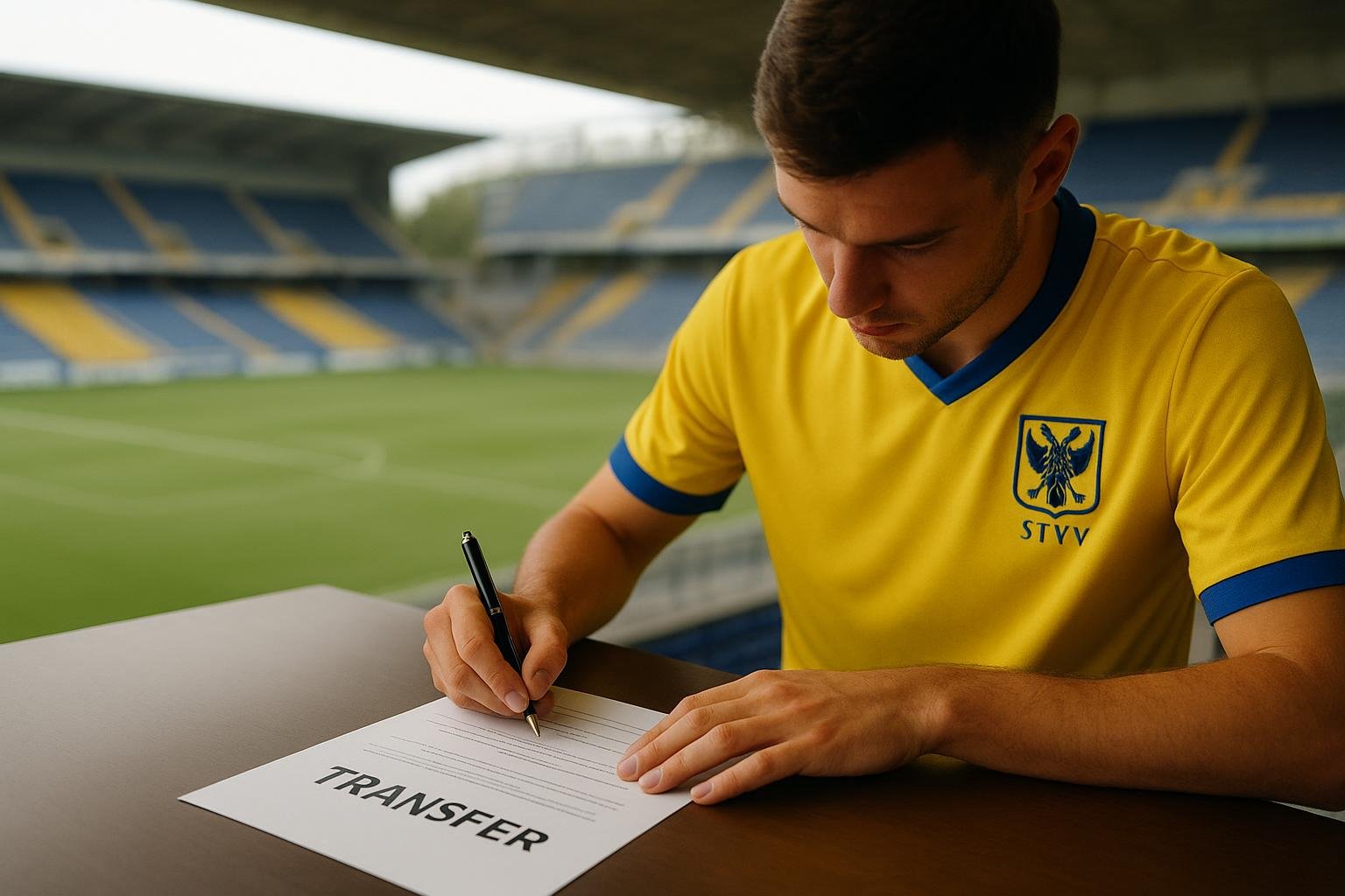 Sfeerbeeld van het stadion van STVV op Stayen tijdens een wedstrijddag