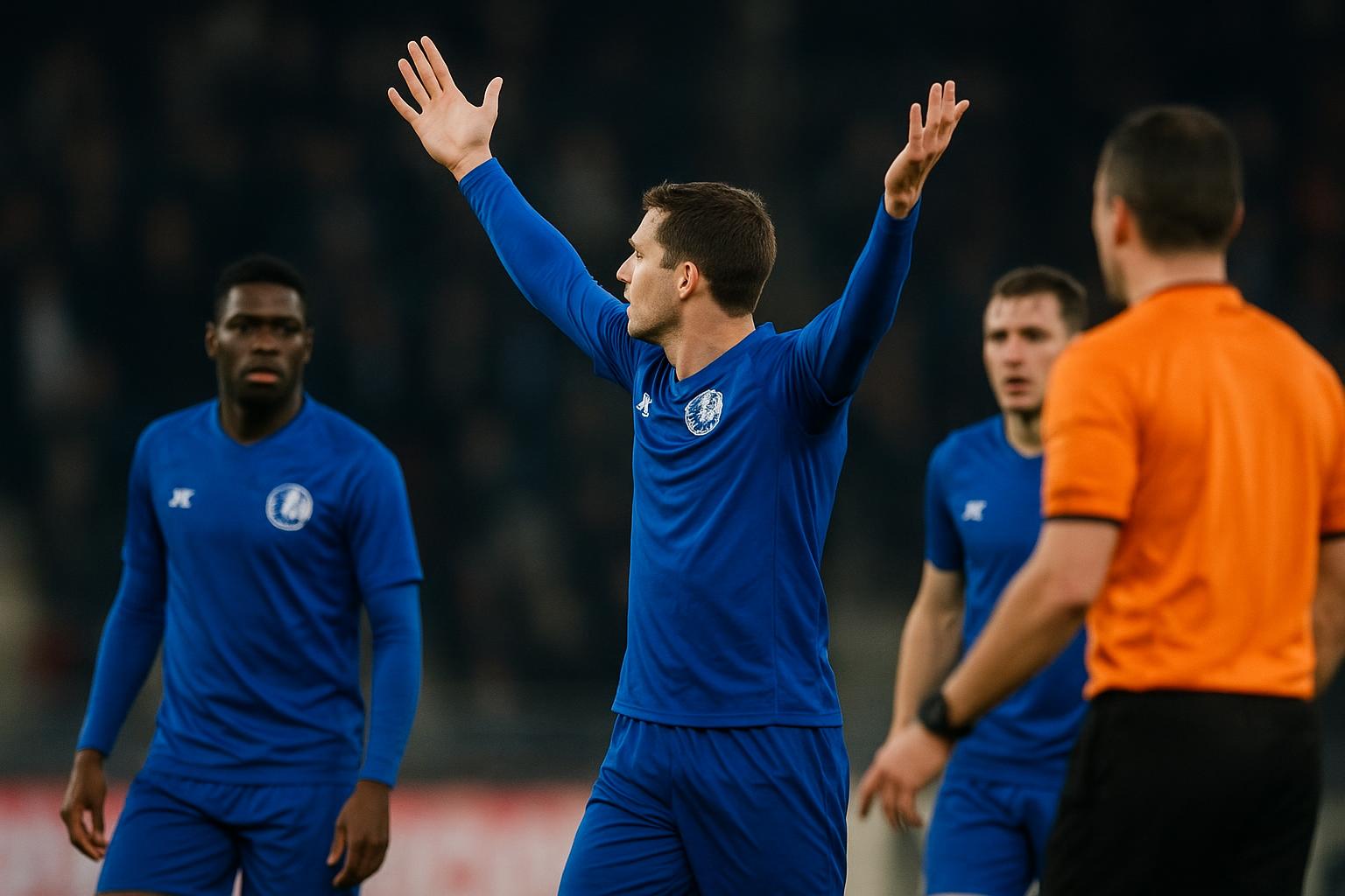 Siebe Van der Heyden van KAA Gent reageert na de bekerwedstrijd tegen RSC Anderlecht