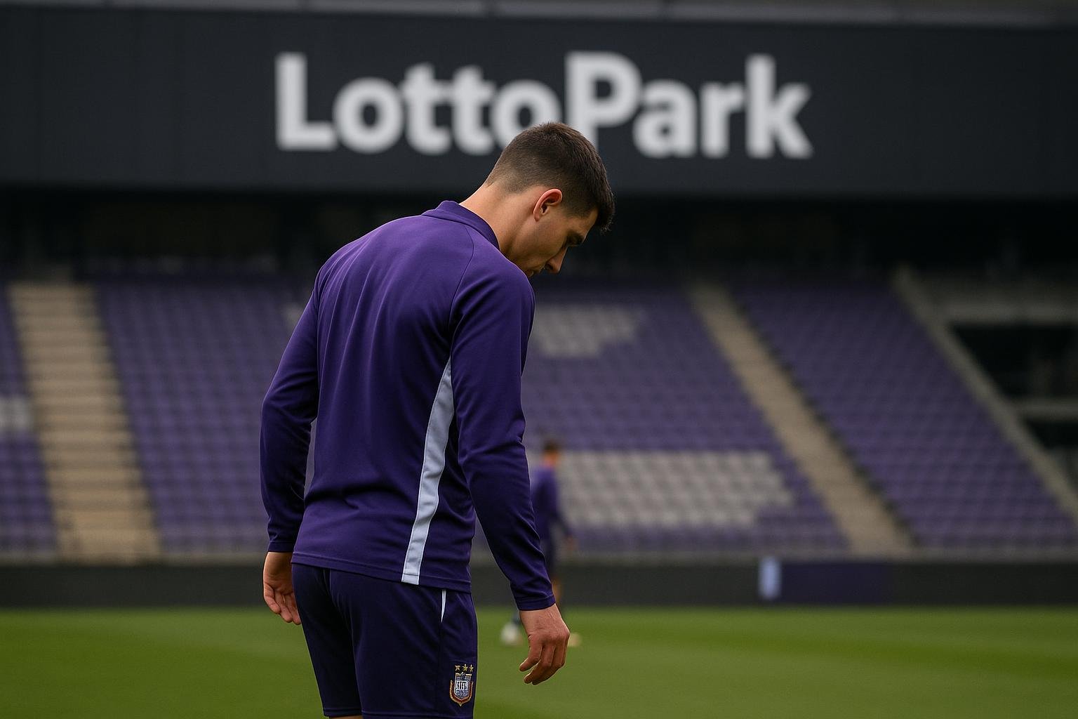 Luis Vazquez van RSC Anderlecht tijdens een trainingsmoment in en rond het Lotto Park