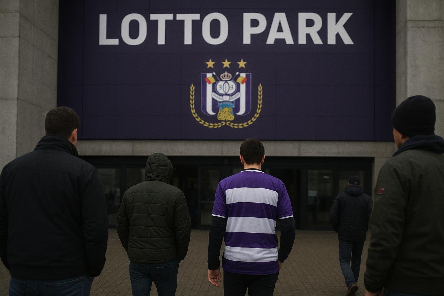 Sfeerbeeld rond RSC Anderlecht tijdens de wintermercato in en rond het Lotto Park