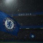 Somber stadionbeeld tijdens een wedstrijd van Chelsea