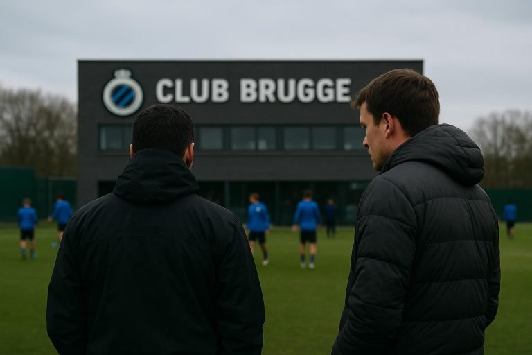 Sfeerbeeld bij Club Brugge rond transfergeruchten over Raphael Onyedika
