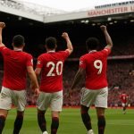 Manchester United viert op Old Trafford na de derbyzege tegen Manchester City
