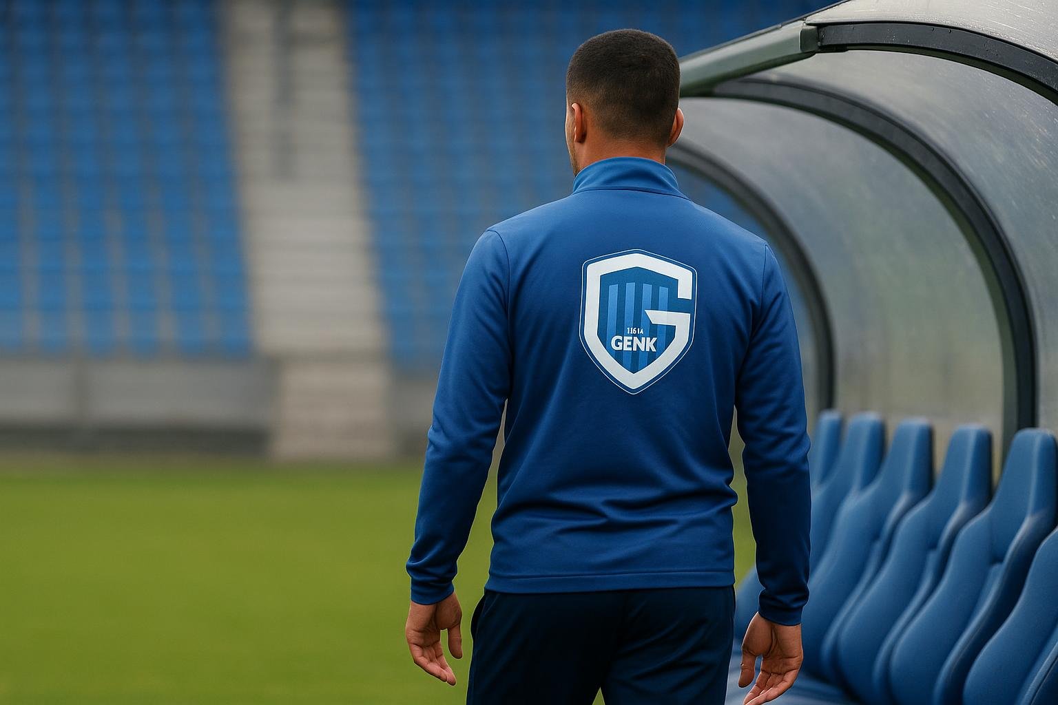 Jusef Erabi van KRC Genk tijdens een wedstrijdmoment