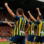 Sfeerbeeld rond Union met Promise David na een beslissend moment, zonder herkenbare gezichten.