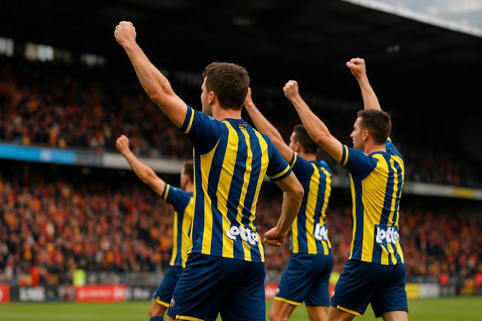 Sfeerbeeld rond Union met Promise David na een beslissend moment, zonder herkenbare gezichten.