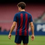 Dro Fernandez in een context rond FC Barcelona, met transfergeruchten naar PSG op de achtergrond