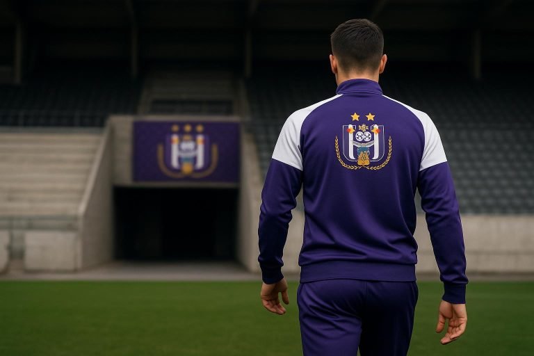 Olivier Renard van RSC Anderlecht tijdens een moment rond de wintermercato