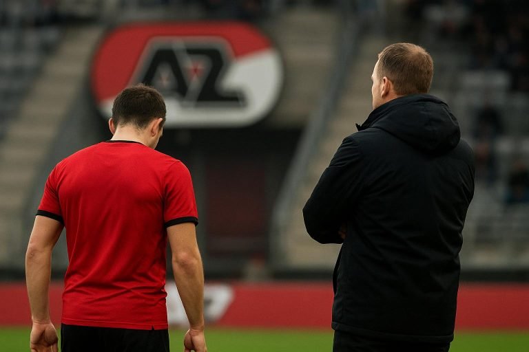 Maarten Martens tijdens zijn periode als trainer van AZ
