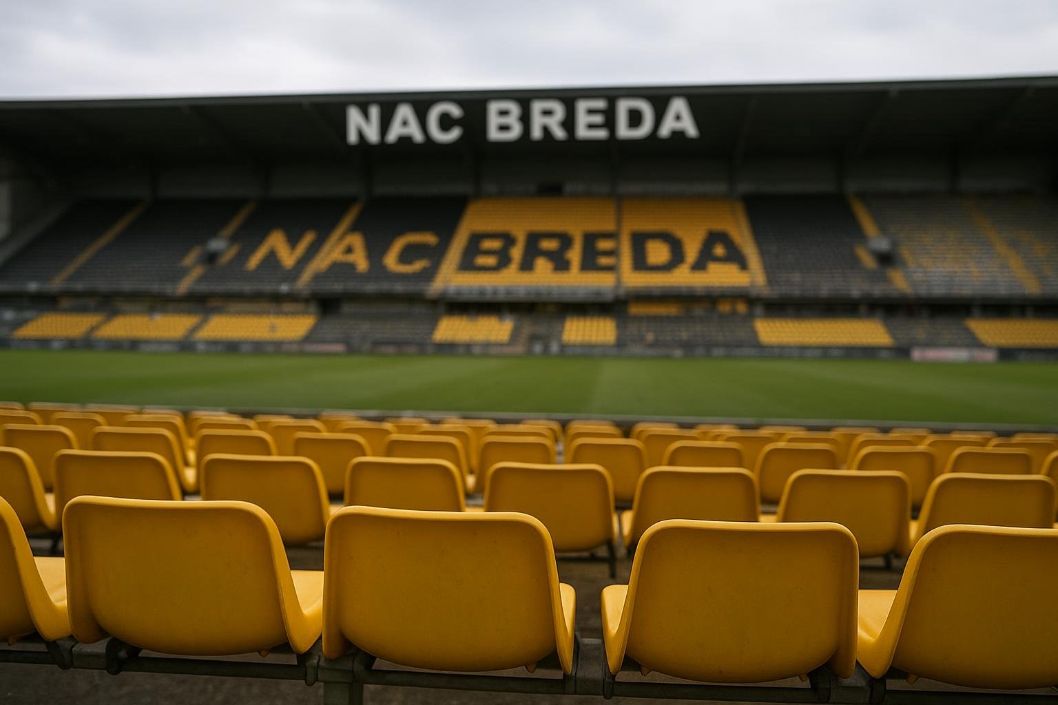 Sfeerbeeld in en rond het stadion van NAC Breda zonder herkenbare gezichten