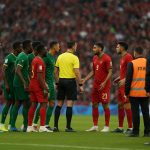 Grimmige sfeer rond het veld tijdens de finale van Senegal tegen Marokko op de Africa Cup