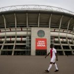 De Johan Cruijff Arena in Amsterdam in aanloop naar nieuws rond het sportieve beleid van Ajax