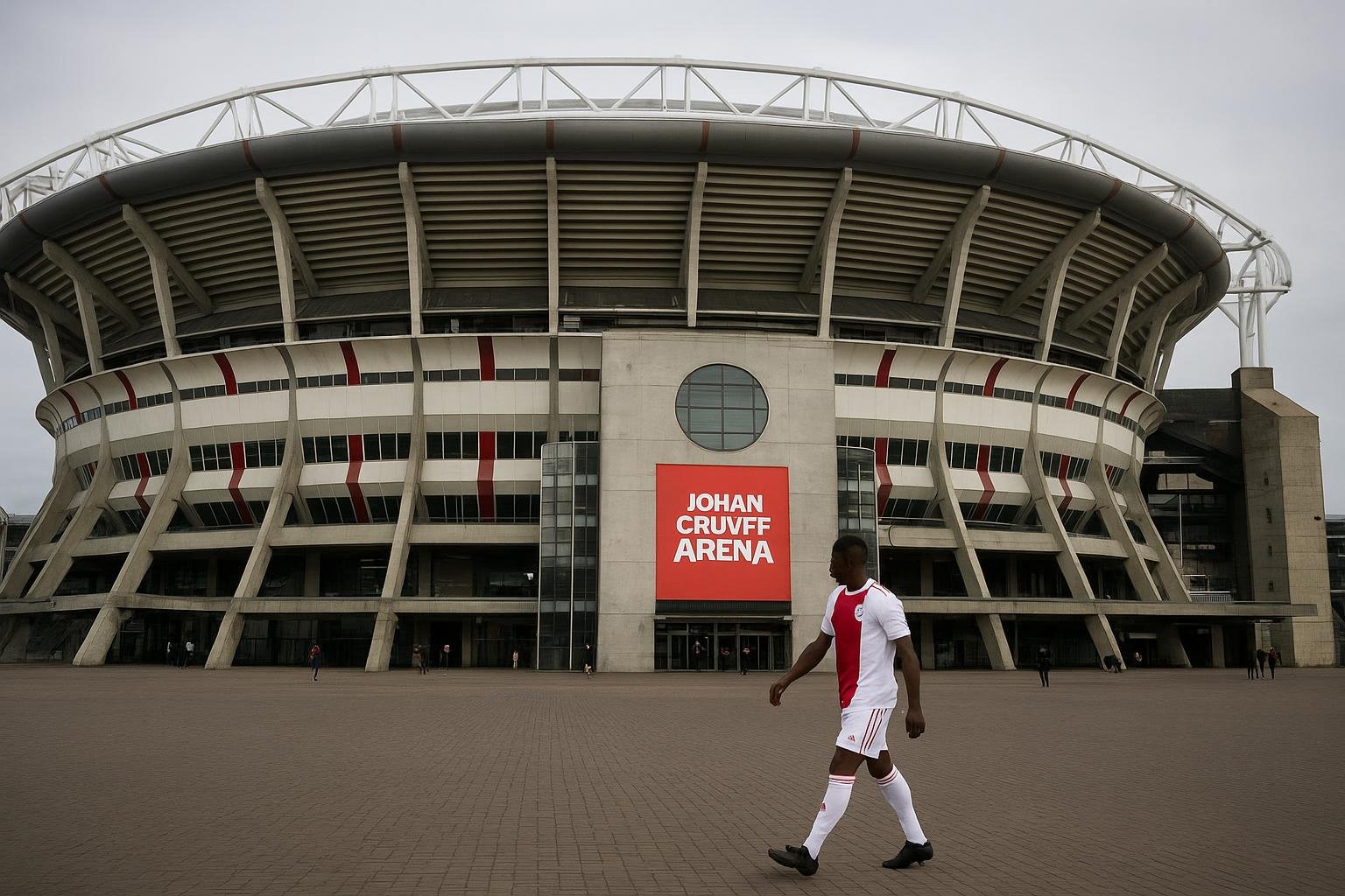 De Johan Cruijff Arena in Amsterdam in aanloop naar nieuws rond het sportieve beleid van Ajax