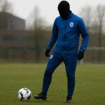 Jusef Erabi van KRC Genk tijdens een trainingsmoment op de club