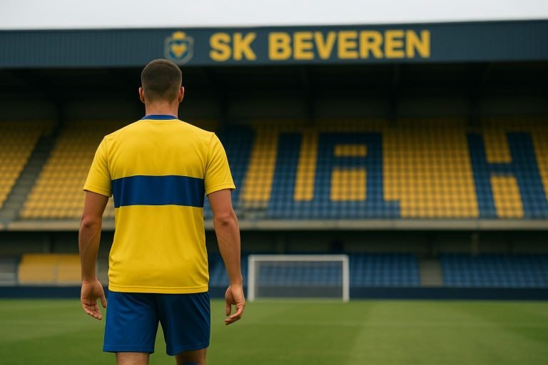 Sfeerbeeld aan de Freethiel van SK Beveren