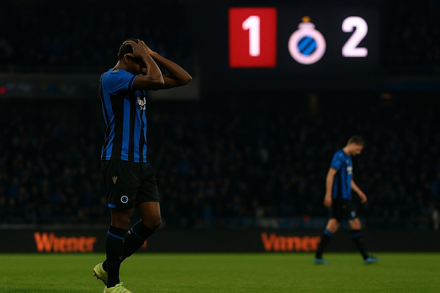 Teleurgestelde sfeer rond het Jan Breydelstadion na een nederlaag van Club Brugge