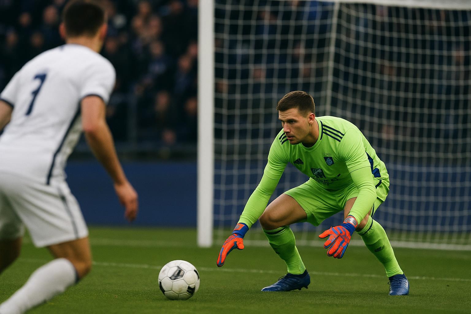 Colin Coosemans van RSC Anderlecht tijdens een wedstrijdmoment tegen KAA Gent