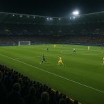Sfeerbeeld in een stadion in Astana tijdens een Champions League-avond