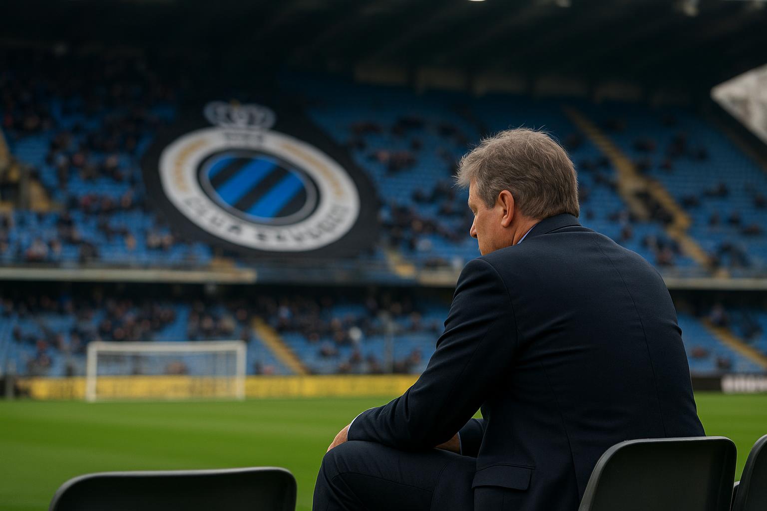 Bart Verhaeghe, voorzitter van Club Brugge, in stadionomgeving tijdens een wedstrijd