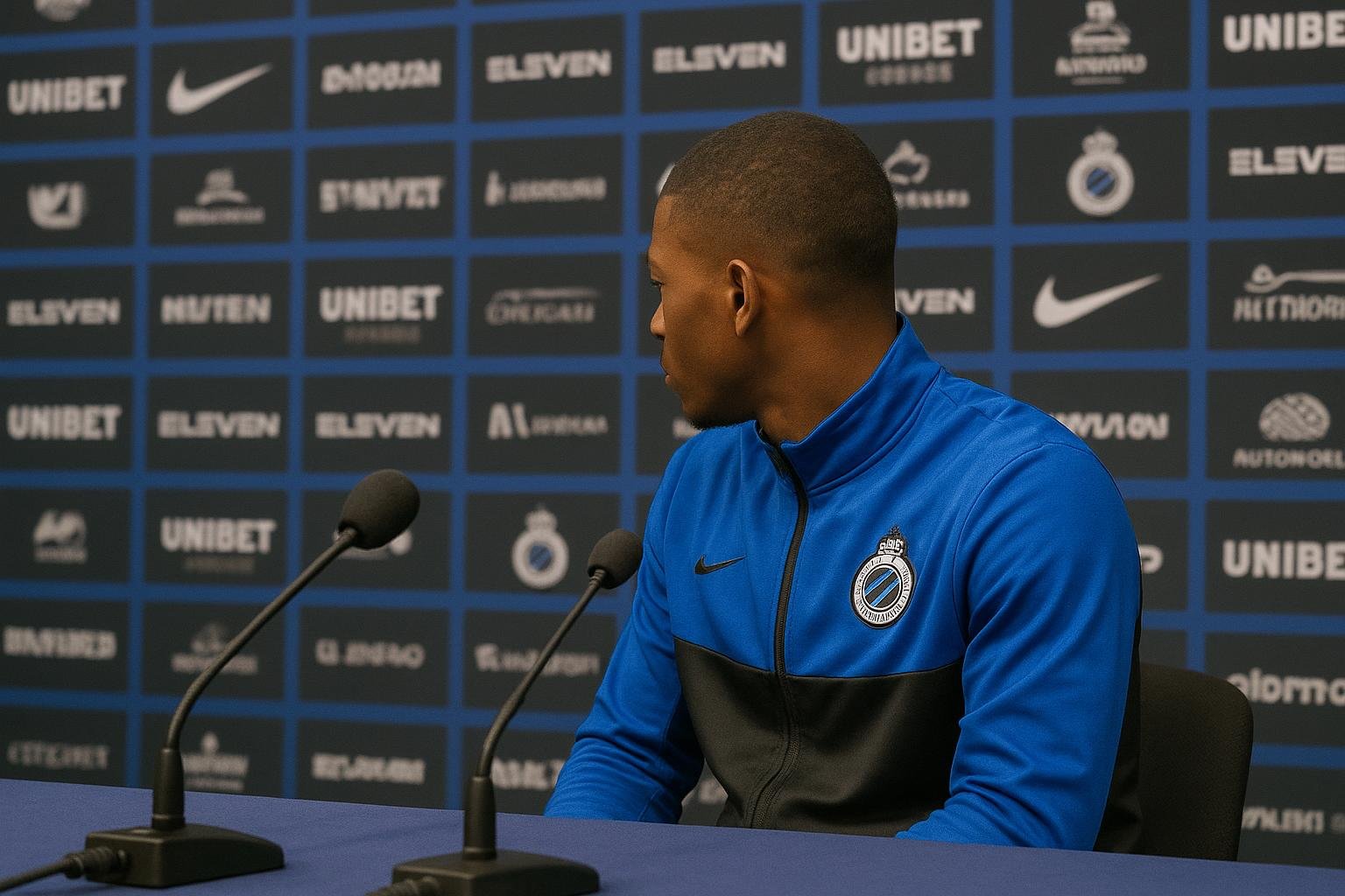 Ivan Leko van Club Brugge tijdens een persmoment in aanloop naar een Europese wedstrijd