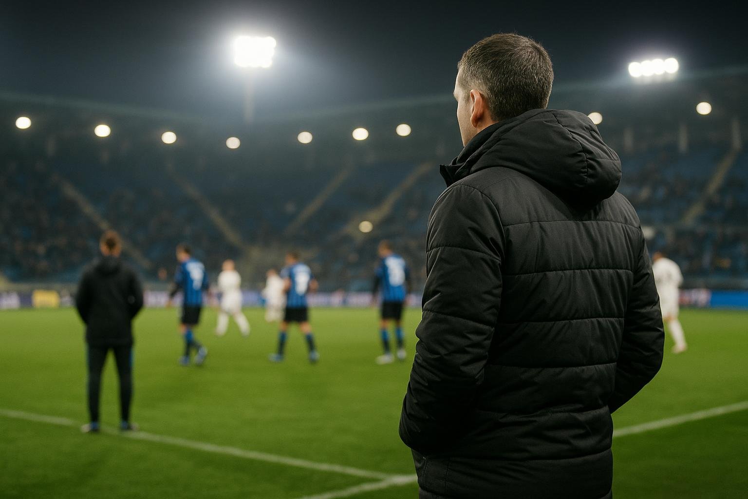 Ivan Leko langs de zijlijn bij Club Brugge in aanloop naar een Champions League-duel.