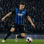 Club Brugge in actie tijdens een wedstrijd