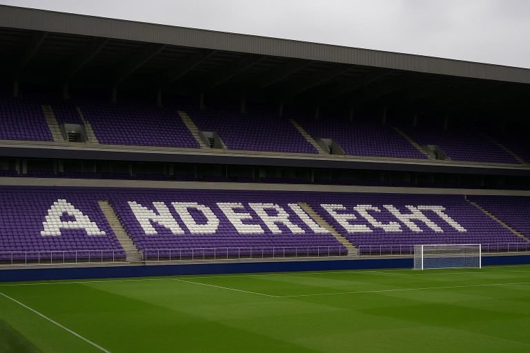 Stadionomgeving van RSC Anderlecht in aanloop naar transfernieuws