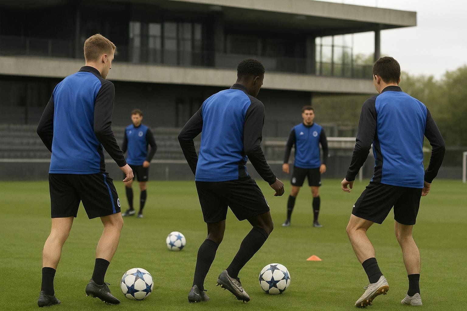 Trainingsmoment bij Club Brugge in de wintermercato-context