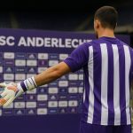 Justin Heekeren bij zijn voorstelling als doelman van RSC Anderlecht