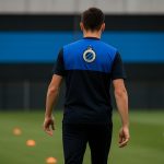 Renzo Tytens in actie voor Club NXT van Club Brugge