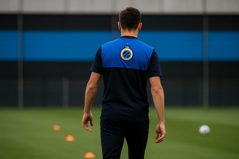 Renzo Tytens in actie voor Club NXT van Club Brugge