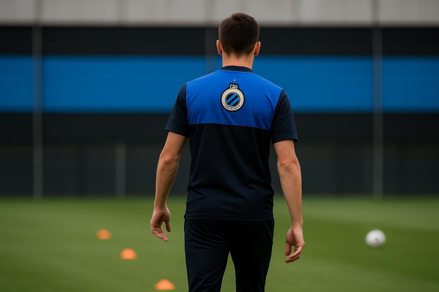 Renzo Tytens in actie voor Club NXT van Club Brugge