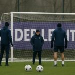 Algemeen beeld van Anderlecht tijdens een wintertraining op stage