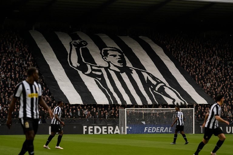 Sfeerbeeld in het stadion tijdens Charleroi tegen Standard in de Waalse derby