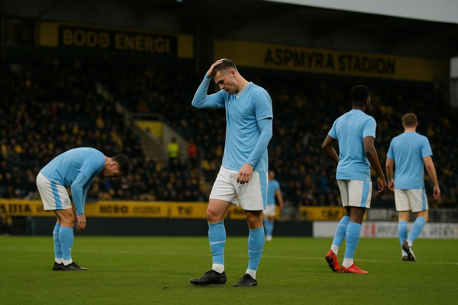 Manchester City-spelers druipen af na de nederlaag bij Bodø/Glimt in de Champions League