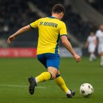 Christian Brüls van SK Beveren tijdens de wedstrijd tegen KAS Eupen