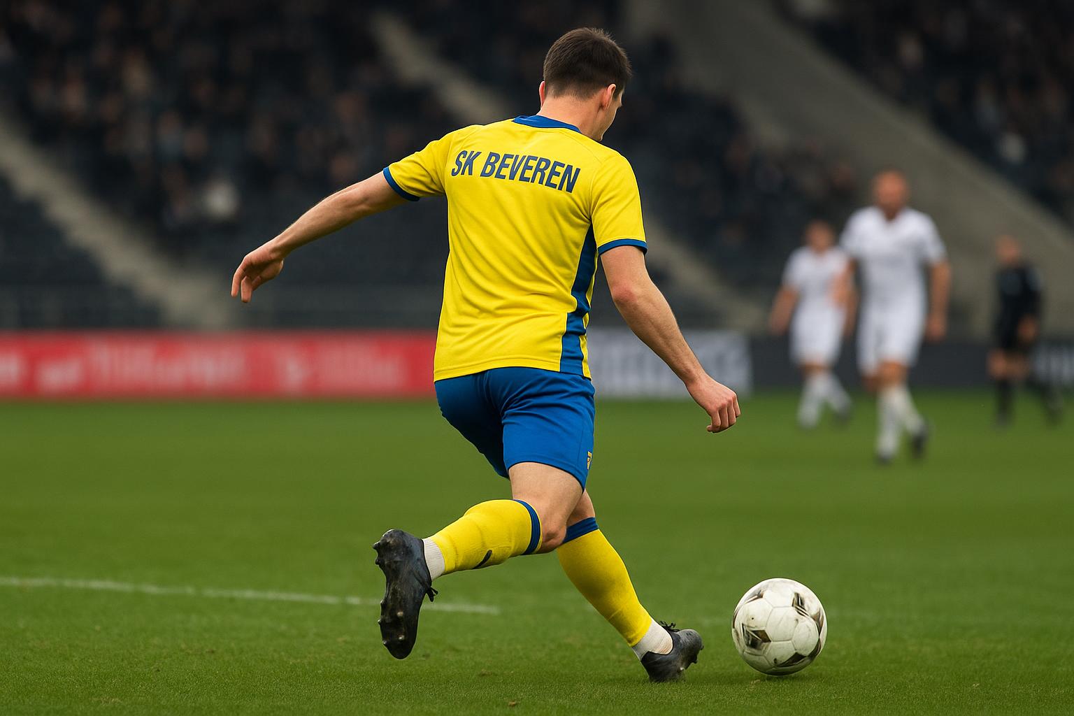 Christian Brüls van SK Beveren tijdens de wedstrijd tegen KAS Eupen